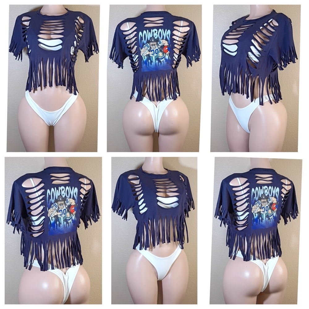 Dallas Cowboys Custom Fringe Tshirt